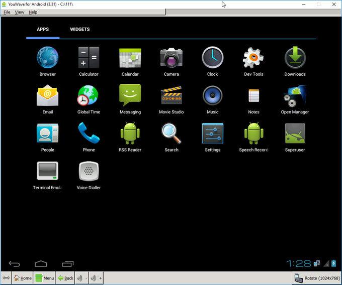 android emulator for windows 8.1 1gb ram
