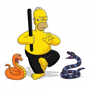 The Simpsons релакс со змеями