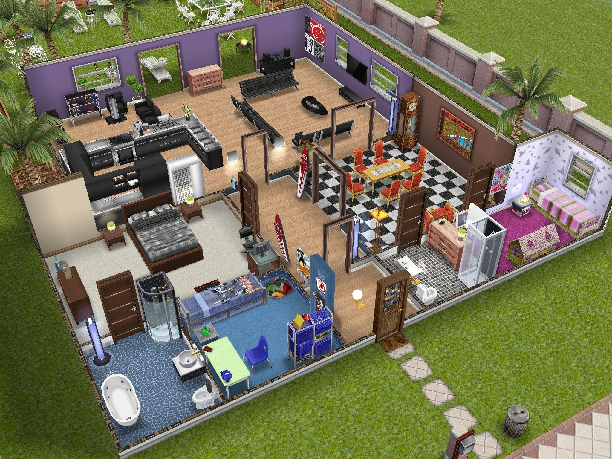 апартаменты в sims freeplay